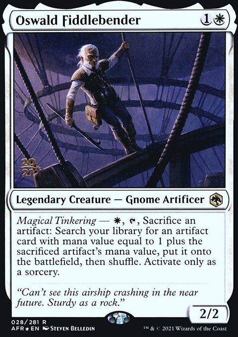 Oswald Fiddlebender, Adventures in the Forgotten Realms Promos #28s, Magic: The Gathering card