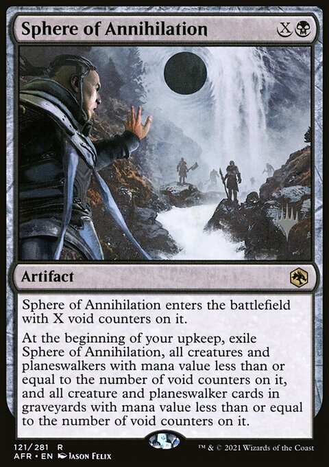Sphere of Annihilation, Adventures in the Forgotten Realms Promos #121p, Magic: The Gathering card