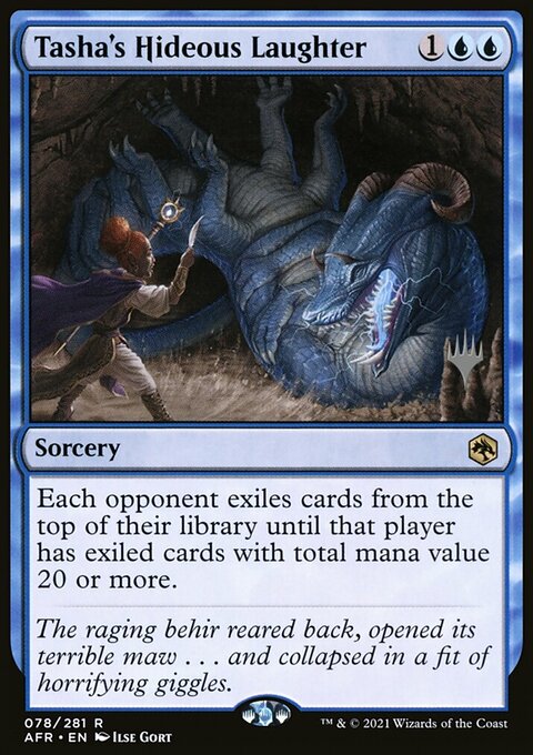 Tasha's Hideous Laughter, Adventures in the Forgotten Realms Promos #78p, Magic: The Gathering card