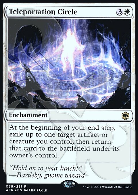 Teleportation Circle, Adventures in the Forgotten Realms Promos #39a, Magic: The Gathering card