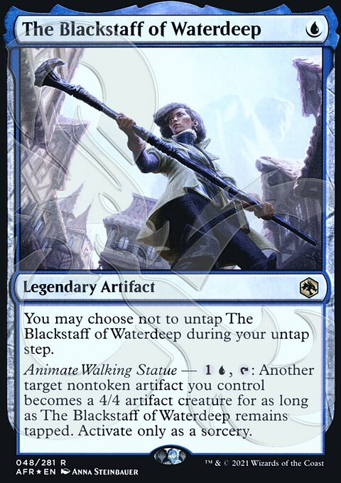 The Blackstaff of Waterdeep, Adventures in the Forgotten Realms Promos #48a, Magic: The Gathering card