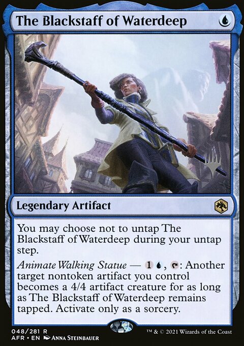 The Blackstaff of Waterdeep, Adventures in the Forgotten Realms Promos #48p, Magic: The Gathering card