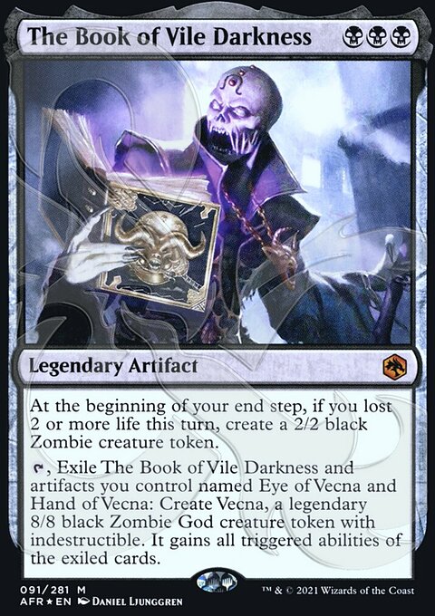 The Book of Vile Darkness, Adventures in the Forgotten Realms Promos #91a, Magic: The Gathering card