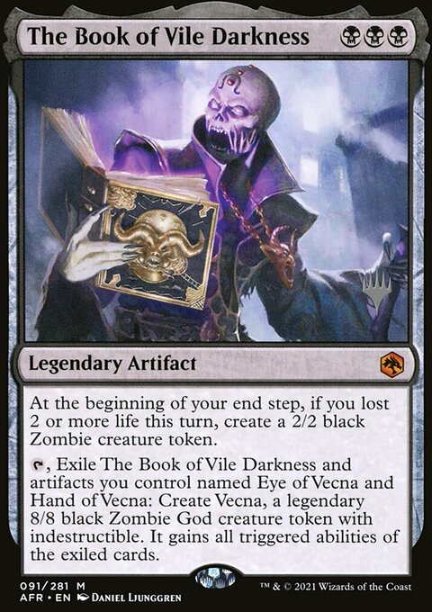 The Book of Vile Darkness, Adventures in the Forgotten Realms Promos #91p, Magic: The Gathering card