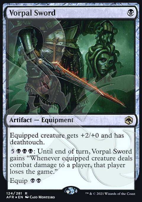 Vorpal Sword, Adventures in the Forgotten Realms Promos #124a, Magic: The Gathering card