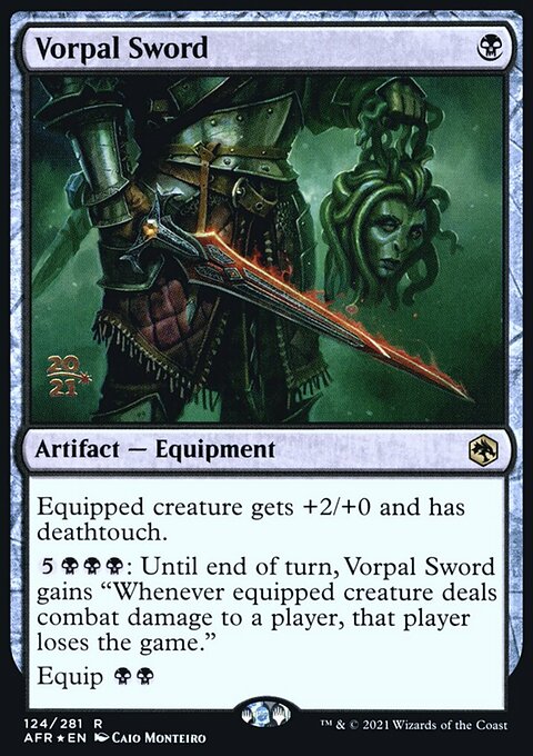 Vorpal Sword, Adventures in the Forgotten Realms Promos #124s, Magic: The Gathering card