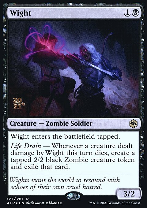 Wight, Adventures in the Forgotten Realms Promos #127s, Magic: The Gathering card