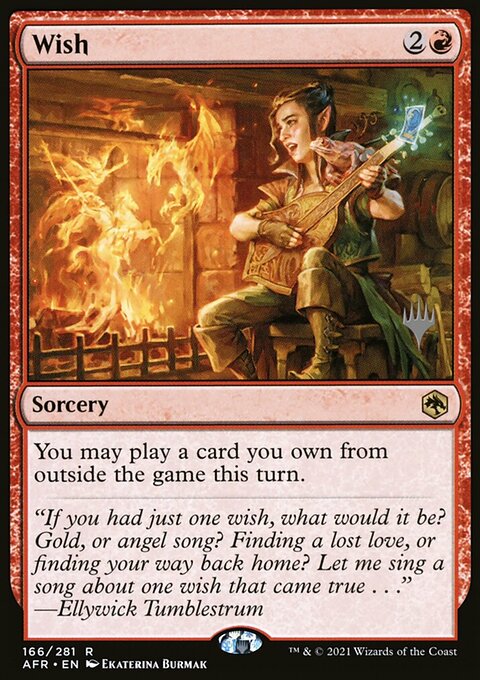 Wish, Adventures in the Forgotten Realms Promos #166p, Magic: The Gathering card