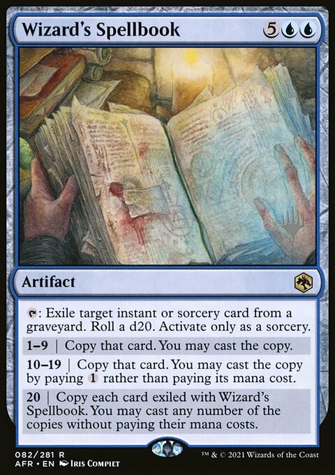 Wizard's Spellbook, Adventures in the Forgotten Realms Promos #82p, Magic: The Gathering card