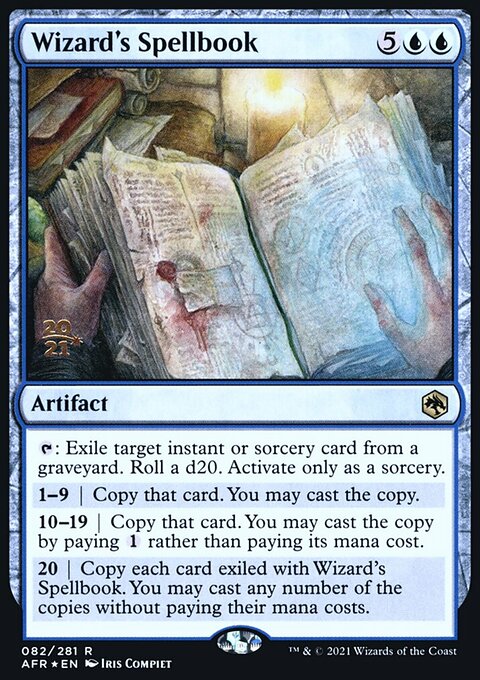 Wizard's Spellbook, Adventures in the Forgotten Realms Promos #82s, Magic: The Gathering card