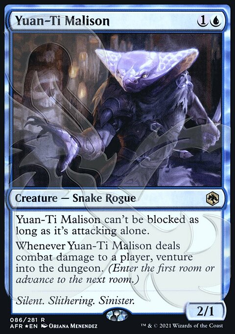 Yuan-Ti Malison, Adventures in the Forgotten Realms Promos #86a, Magic: The Gathering card