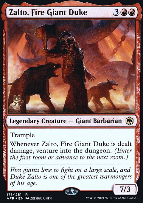 Zalto, Fire Giant Duke, Adventures in the Forgotten Realms Promos #171s, Magic: The Gathering card