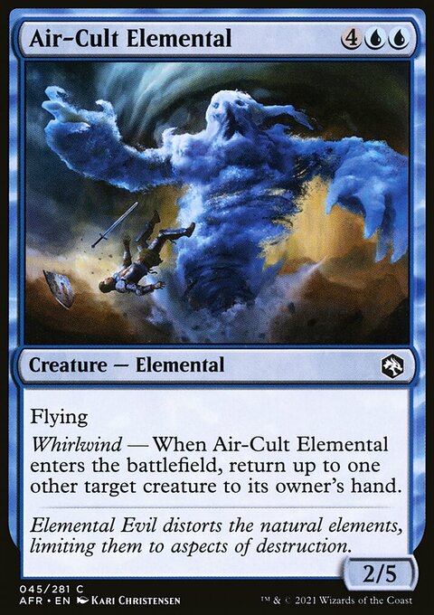 Air-Cult Elemental, Adventures in the Forgotten Realms #45, Magic: The Gathering card