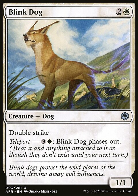 Blink Dog, Adventures in the Forgotten Realms #3, Magic: The Gathering card