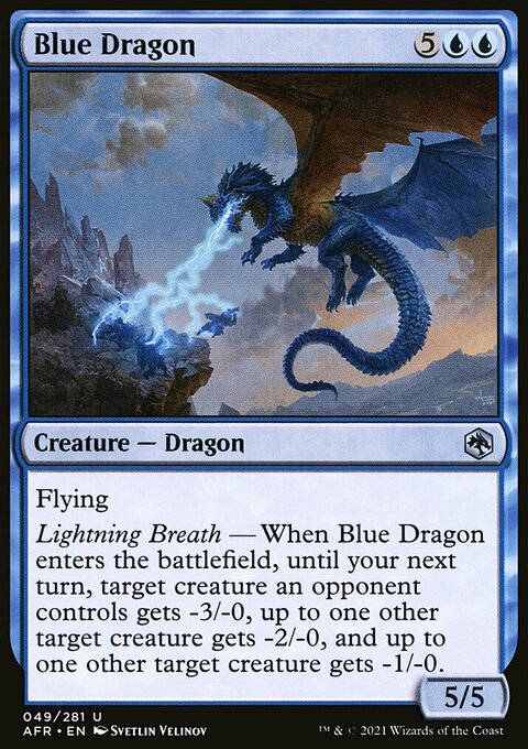 Blue Dragon, Adventures in the Forgotten Realms #49, Magic: The Gathering card
