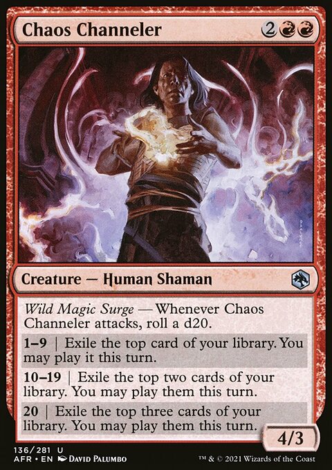 Chaos Channeler, Adventures in the Forgotten Realms #136, Magic: The Gathering card