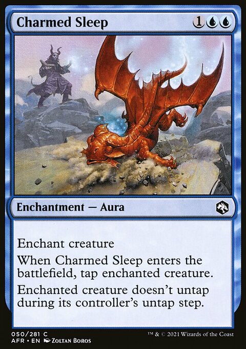Charmed Sleep, Adventures in the Forgotten Realms #50, Magic: The Gathering card