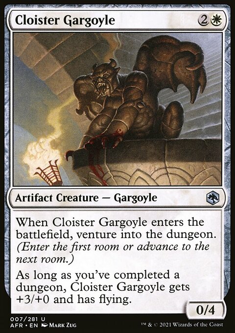 Cloister Gargoyle, Adventures in the Forgotten Realms #7, Magic: The Gathering card