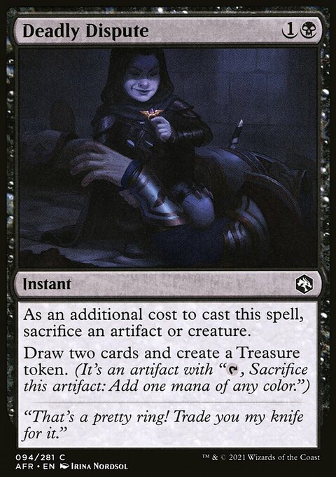 Deadly Dispute, Adventures in the Forgotten Realms #94, Magic: The Gathering card