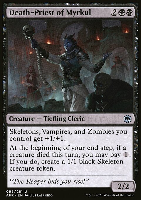 Death-Priest of Myrkul, Adventures in the Forgotten Realms #95, Magic: The Gathering card