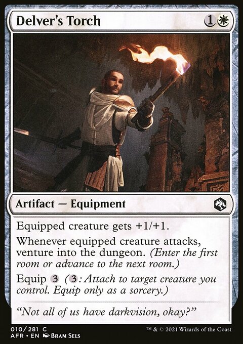 Delver's Torch, Adventures in the Forgotten Realms #10, Magic: The Gathering card
