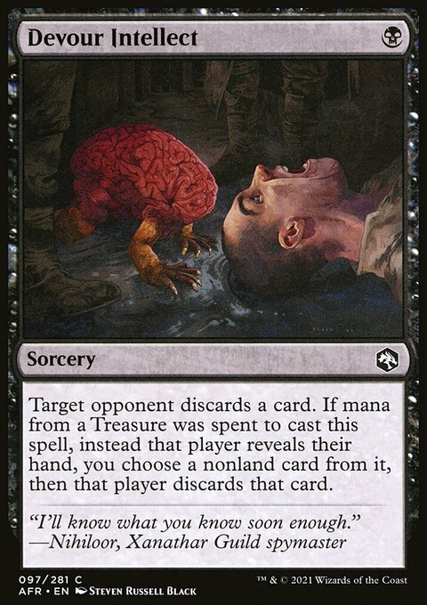 Devour Intellect, Adventures in the Forgotten Realms #97, Magic: The Gathering card