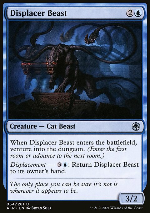 Displacer Beast, Adventures in the Forgotten Realms #54, Magic: The Gathering card