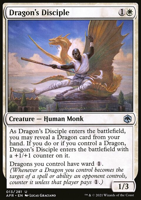 Dragon's Disciple, Adventures in the Forgotten Realms #13, Magic: The Gathering card