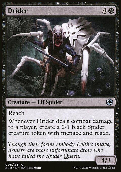 Drider, Adventures in the Forgotten Realms #98, Magic: The Gathering card