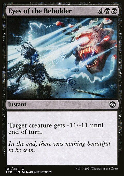Eyes of the Beholder, Adventures in the Forgotten Realms #101, Magic: The Gathering card