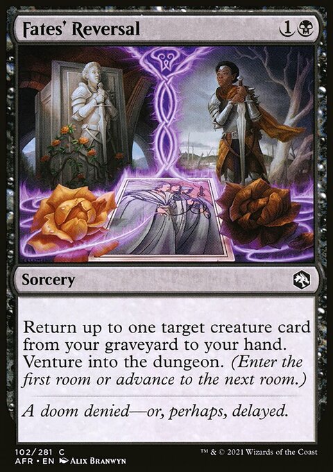 Fates' Reversal, Adventures in the Forgotten Realms #102, Magic: The Gathering card
