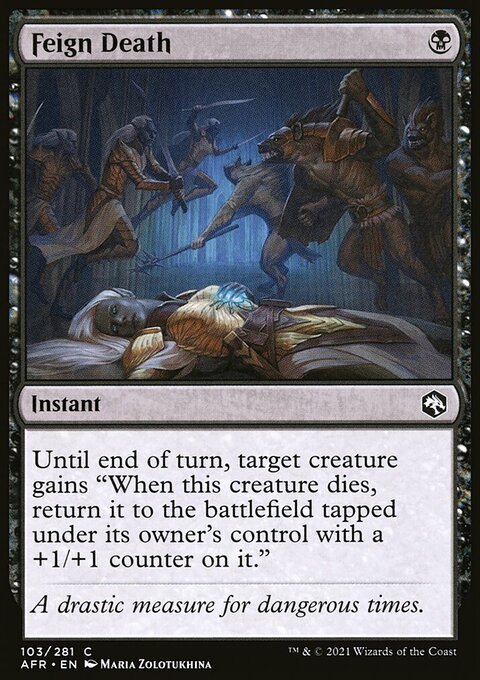 Feign Death, Adventures in the Forgotten Realms #103, Magic: The Gathering card
