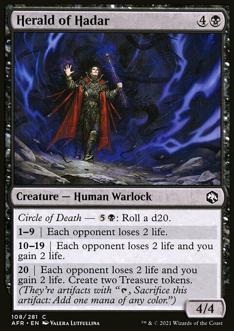 Herald of Hadar, Adventures in the Forgotten Realms #108, Magic: The Gathering card
