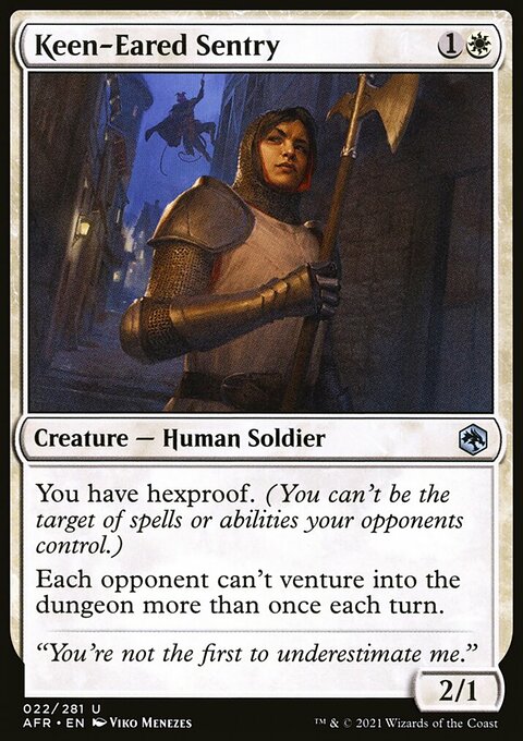 Keen-Eared Sentry, Adventures in the Forgotten Realms #22, Magic: The Gathering card