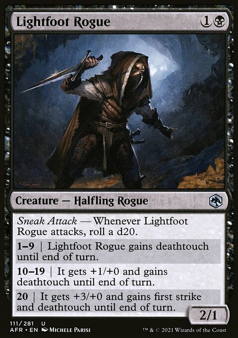 Lightfoot Rogue, Adventures in the Forgotten Realms #111, Magic: The Gathering card