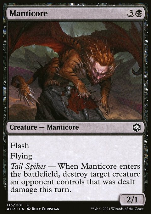 Manticore, Adventures in the Forgotten Realms #113, Magic: The Gathering card
