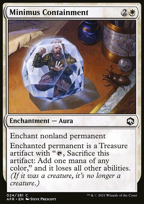 Minimus Containment, Adventures in the Forgotten Realms #24, Magic: The Gathering card