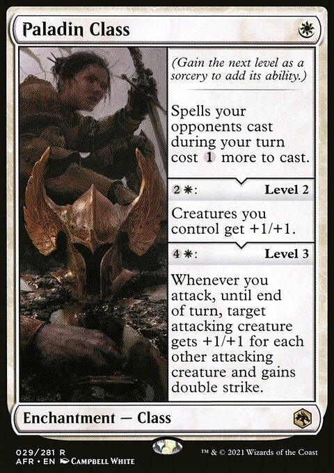 Paladin Class, Adventures in the Forgotten Realms #29, Magic: The Gathering card