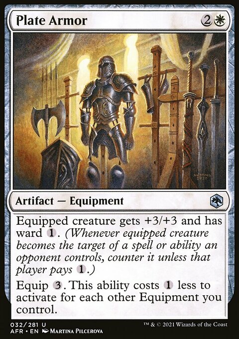 Plate Armor, Adventures in the Forgotten Realms #32, Magic: The Gathering card