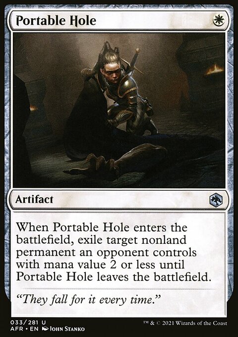 Portable Hole, Adventures in the Forgotten Realms #33, Magic: The Gathering card