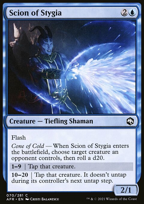 Scion of Stygia, Adventures in the Forgotten Realms #70, Magic: The Gathering card