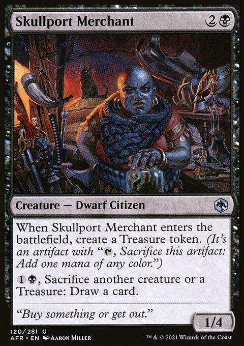 Skullport Merchant, Adventures in the Forgotten Realms #120, Magic: The Gathering card