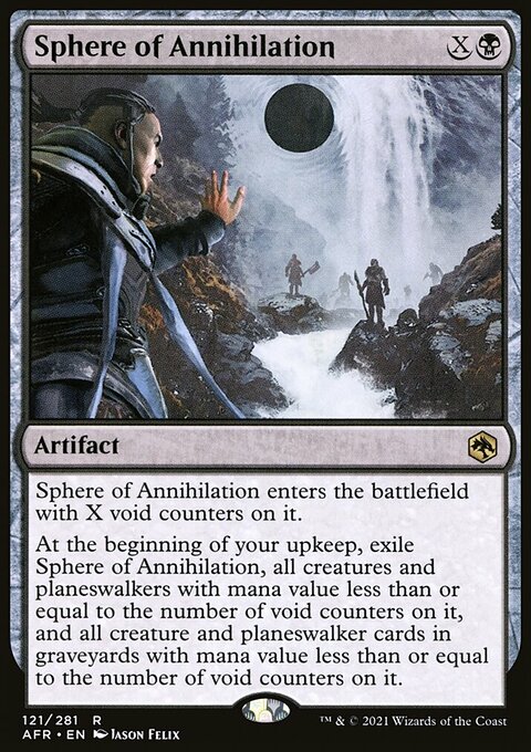 Sphere of Annihilation, Adventures in the Forgotten Realms #121, Magic: The Gathering card