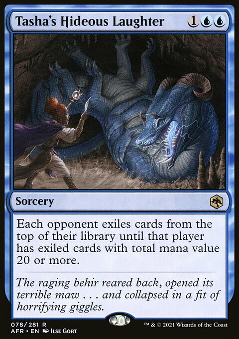 Tasha's Hideous Laughter, Adventures in the Forgotten Realms #78, Magic: The Gathering card