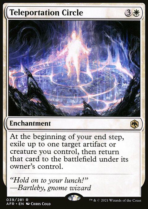 Teleportation Circle, Adventures in the Forgotten Realms #39, Magic: The Gathering card