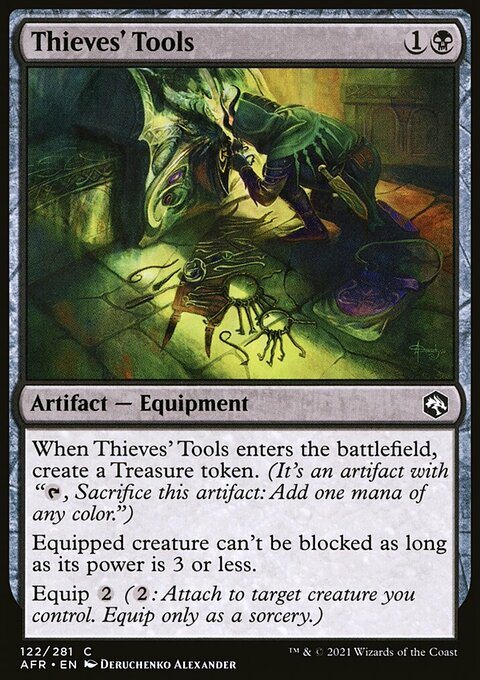 Thieves' Tools, Adventures in the Forgotten Realms #122, Magic: The Gathering card