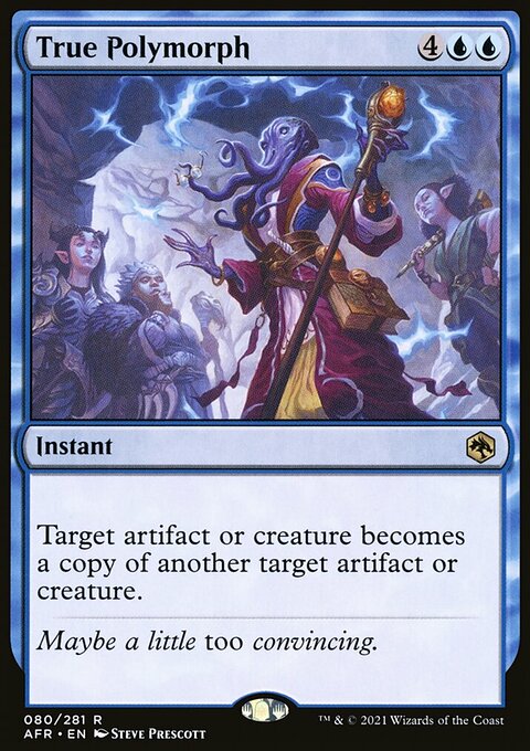 True Polymorph, Adventures in the Forgotten Realms #80, Magic: The Gathering card