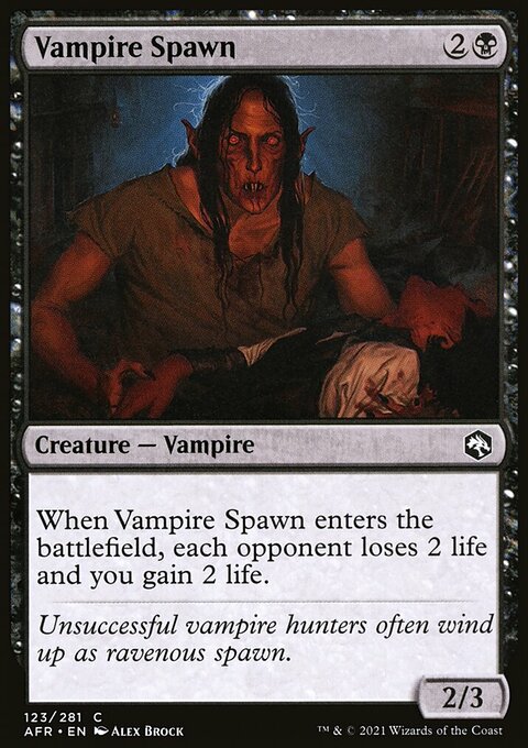 Vampire Spawn, Adventures in the Forgotten Realms #123, Magic: The Gathering card