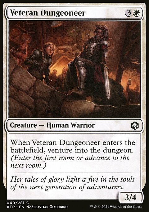 Veteran Dungeoneer, Adventures in the Forgotten Realms #40, Magic: The Gathering card
