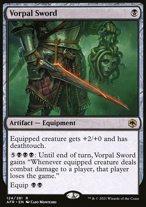 Vorpal Sword, Adventures in the Forgotten Realms #124, Magic: The Gathering card